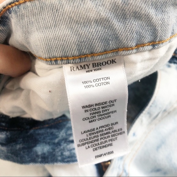 NWT RAMY BROOK Distressed Acid Wash Elle Boyfriend Jeans Size 30 - Picture 6 of 10